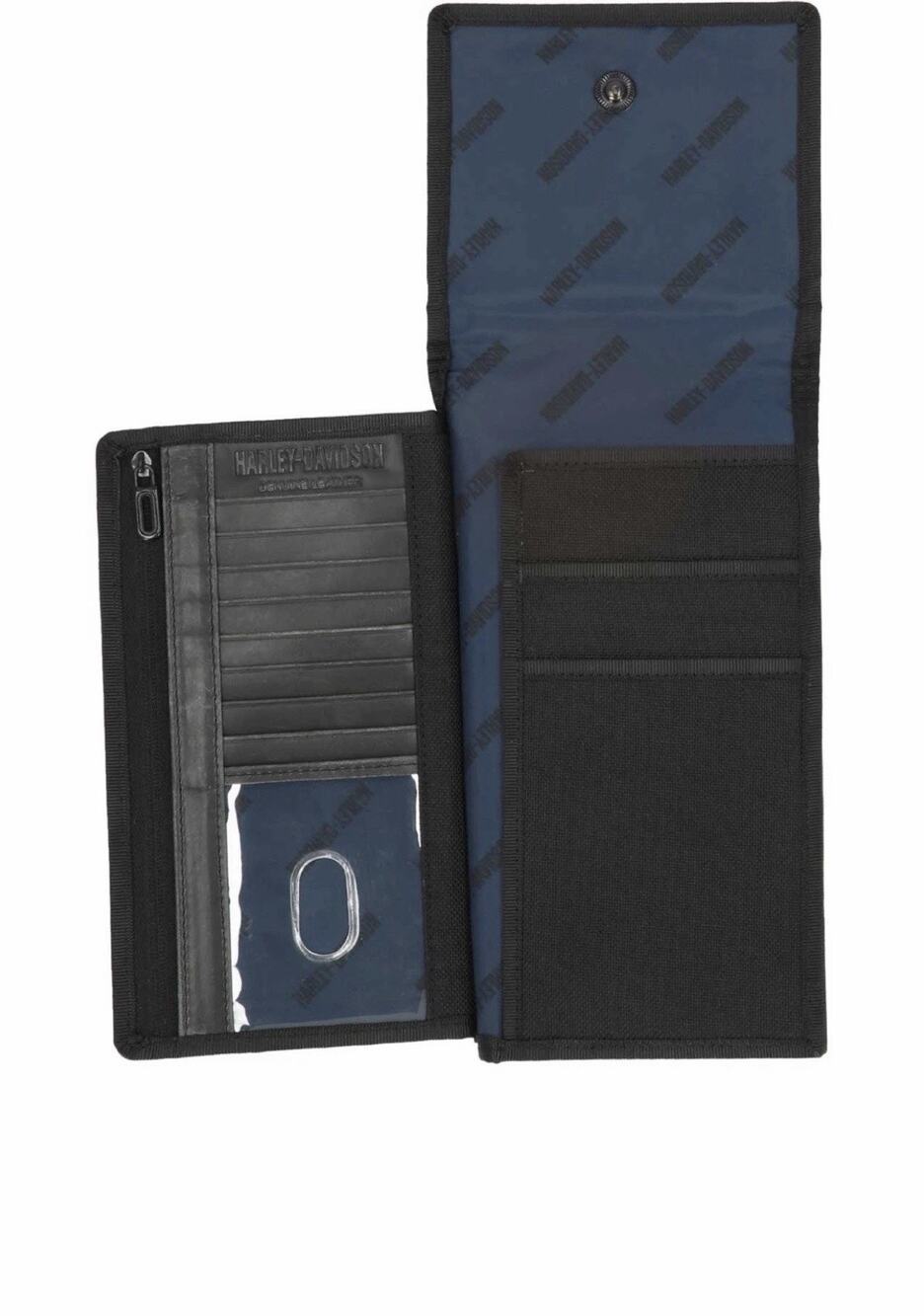 Harley-Davidson® Men's Modular Travel Wallet w/ Adjustable Strap, Black